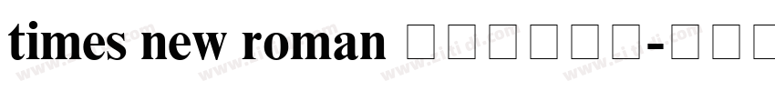 times new roman 粗体字体下载字体转换